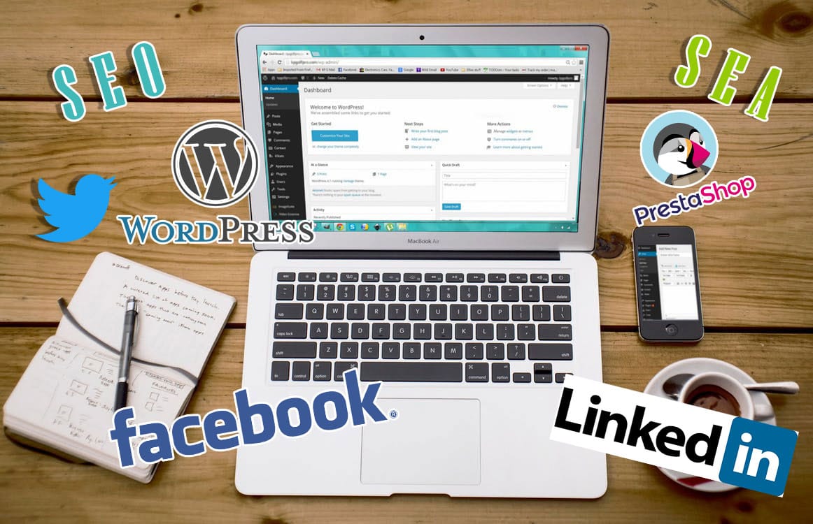 site web cms wordpress prestashop